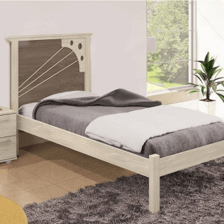 Cama Framar Laura Solteiro Avelã/Carvalho