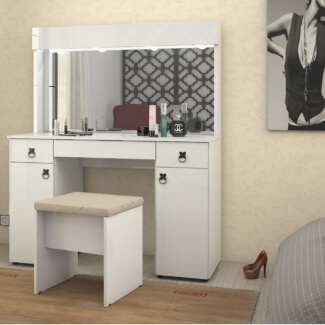 Penteadeira Mirarack Lady C/ Banqueta